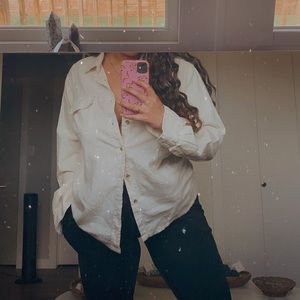 Vintage Cream Button Down